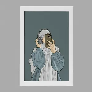 تابلو خندالو مدل دخترانه مینیمال کد F3253