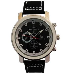 ساعت مچی عقربه‌ای مردانه مدل  بندجیر تاریخ شمار کد 660