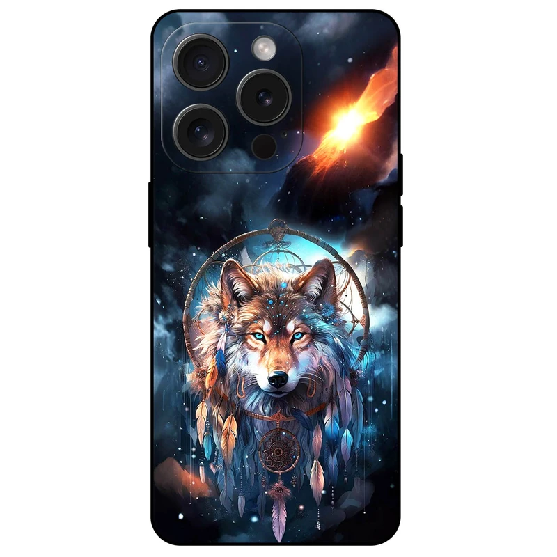 کاور مگافون طرح گرگ و دریم کچر مدل 8005 مناسب برای گوشی موبایل اپل iPhone 15 Pro Max  