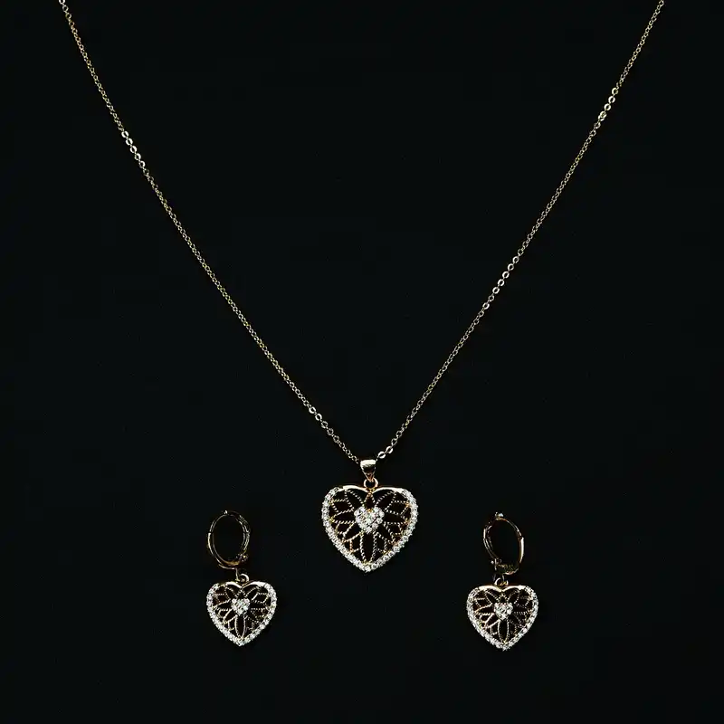 نیم ست زنانه مدل قلب