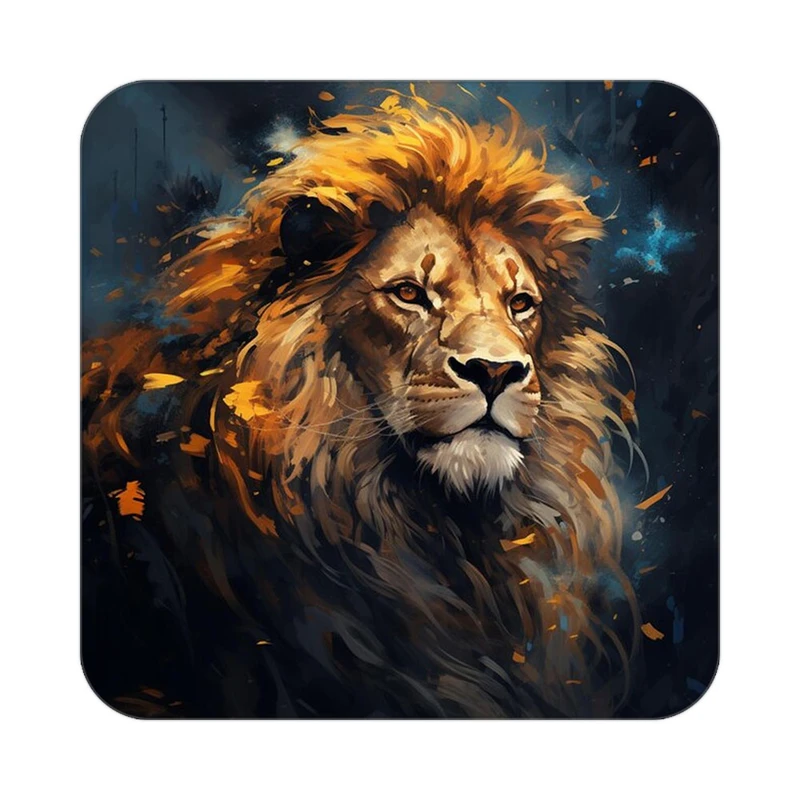 زیر لیوانی کاکتی طرح شیر مدل mp23634