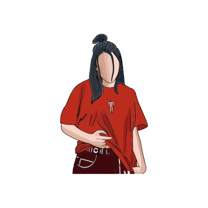 برچسب لپ تاپ طرح بیلی آیلیش کد 2000