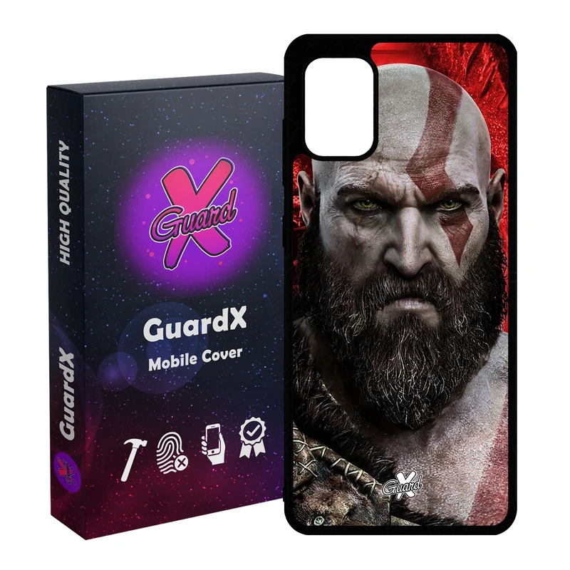 کاور گارد ایکس طرح God of War مدل Glass10035 مناسب برای گوشی موبایل سامسونگ Galaxy A51
