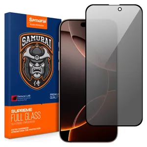 محافظ صفحه نمایش حریم شخصی سامورایی مدل Private مناسب برای گوشی موبایل اپل iPhone 16 Pro 