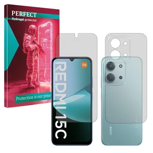 Perfect Tough model Matte screen protector suitable for Xiaomi Redmi 15C mobile phone along with the back protector