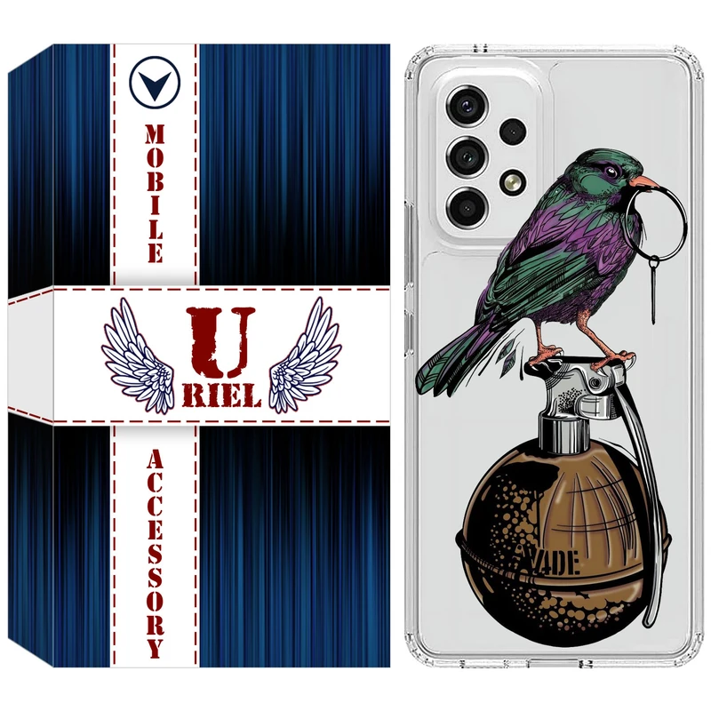 کاور یوریل مدل Clear کد 31 طرح پرنده مناسب برای گوشی موبایل سامسونگ Galaxy A33