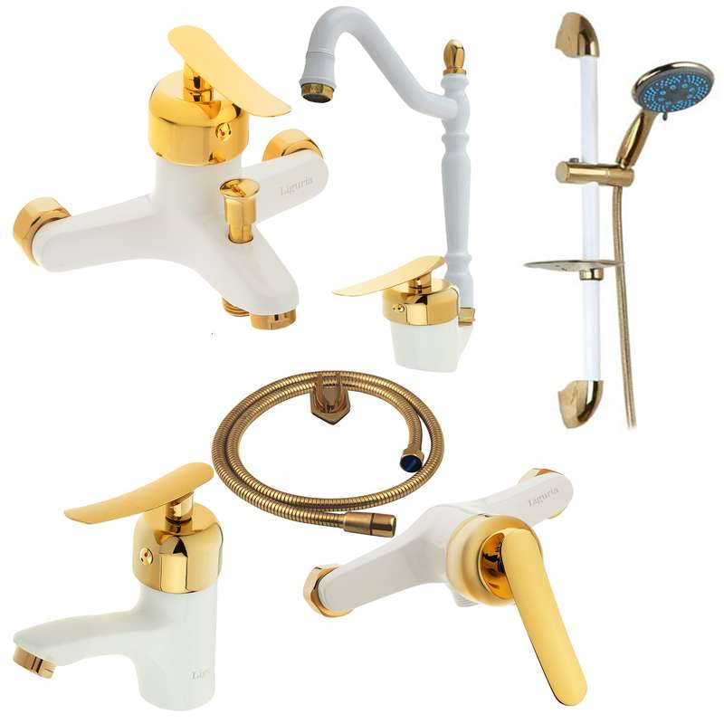 ست شیرآلات لیگوریا مدل 1208 مجموعه 6 عددی