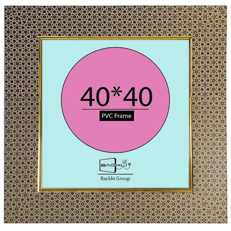 قاب عکس بکلیت مدل خاتم 4.5سانتی دیواری سایز 40×40سانتی متر