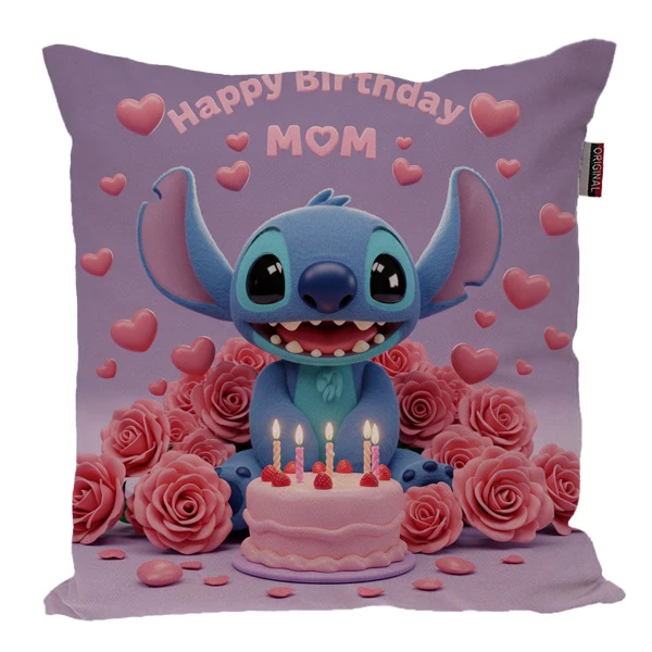 کوسن پاد آفرین مدل استیچ طرح تولد مبارک مامان کد 1531