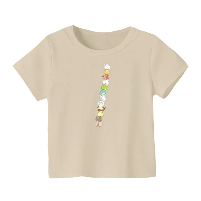 تی شرت آستین کوتاه بچگانه مدل حیوانات بامزه کد ۳