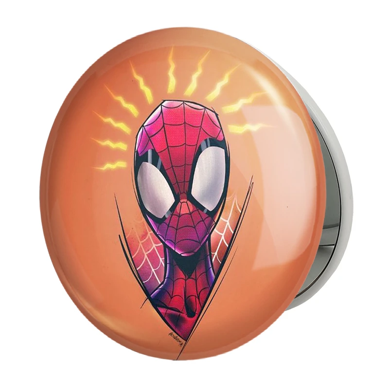 آینه جیبی خندالو طرح مرد عنکبوتی Spider Man مدل تاشو کد 2379 