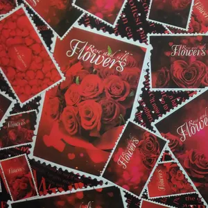 کاغذ کادو مدل گل بسته 5 عددی