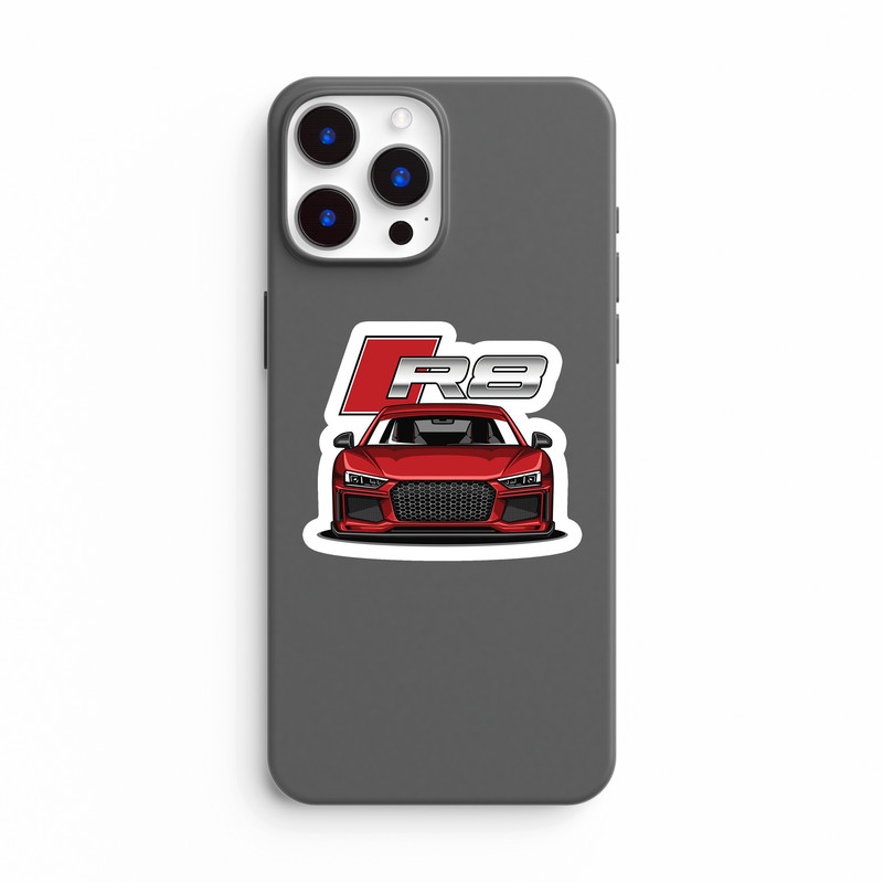 استیکر لپ تاپ و موبایل بووم طرح ماشین مدل Audi R8 کد KT10