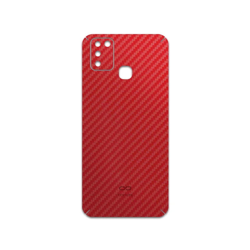 برچسب پوششی ماهوت مدل Red-Fiber مناسب برای گوشی موبایل اینفینیکس Smart 6 X657B