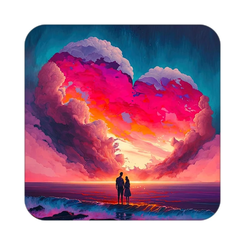 زیر لیوانی کاکتی مدل عاشقانه کد mp11504