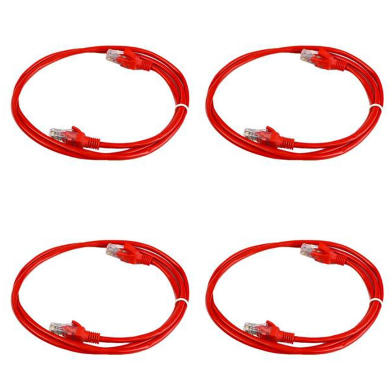 پچ کورد  Cat5 ایکس پی-پروداکت مدل RED بسته 4 عددی