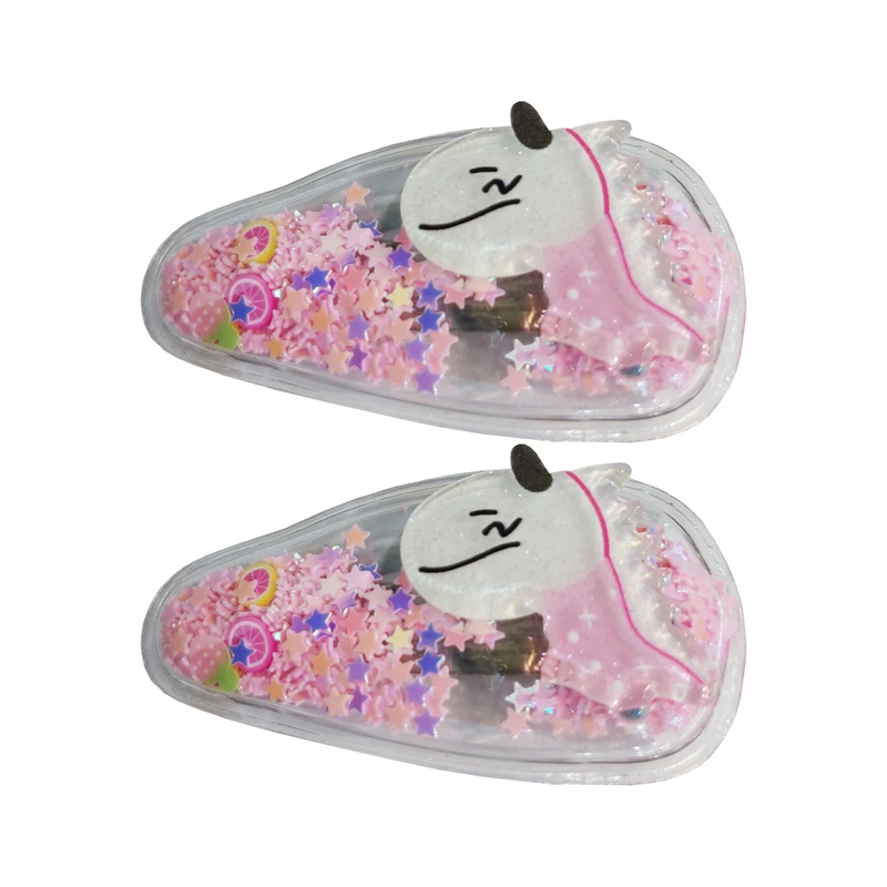 گیره مو دخترانه طرح دایناسور مجموعه 2 عددی