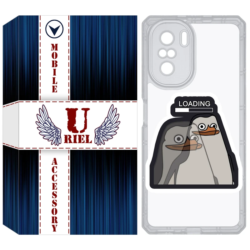 کاور یوریل مدل Clear کد 84 طرح Loading مناسب برای گوشی موبایل شیائومی Poco F3 / Redmi K40 / K40 Pro / Mi 11i