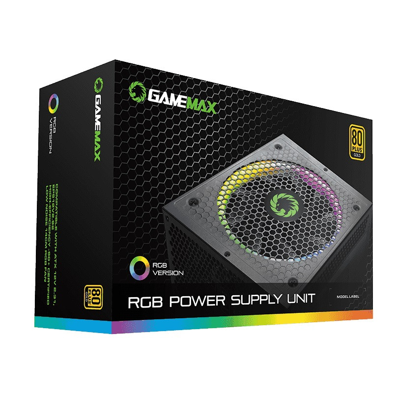منبع تغذیه کامپیوتر گیم مکس مدل RGB 1050 FULL MODULAR PRO GOLD
