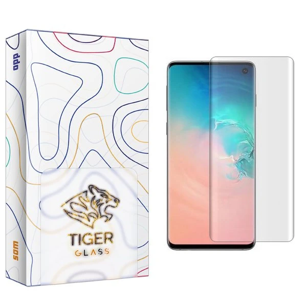 محافظ صفحه نمایش تایگر گلس مدل APL2 UV_NW مناسب برای گوشی موبایل سامسونگ Galaxy S10