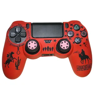 محافظ دسته پلی استیشن ۴ مدل WH RED DEAD به همراه روکش آنالوگ