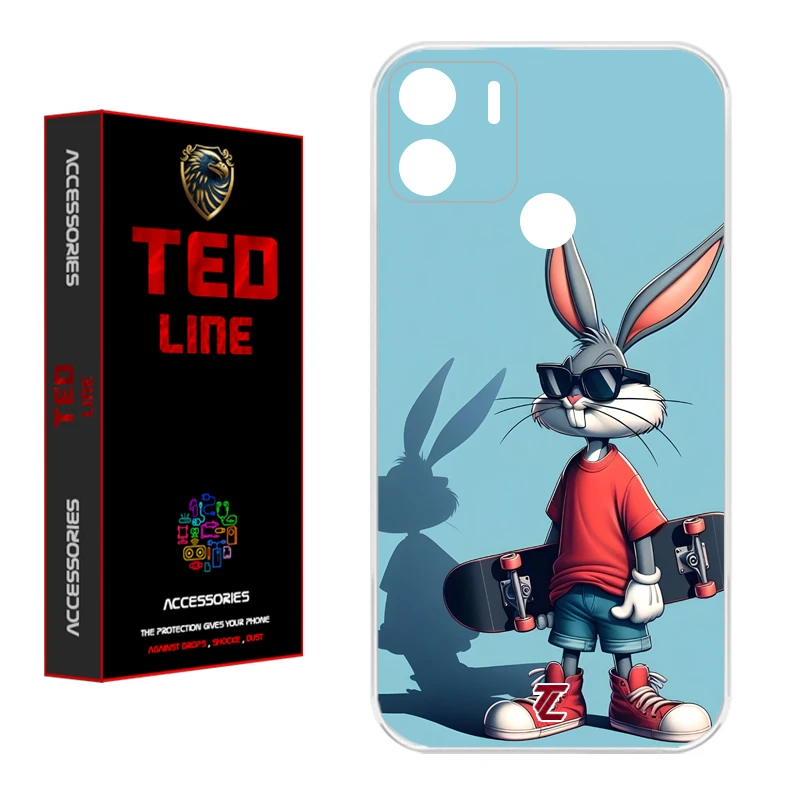 کاور تد لاین طرح خرگوش کد 1107 مناسب برای گوشی موبایل شیائومی Redmi A1 Plus / A2 Plus / Poco C51 / Poco C50