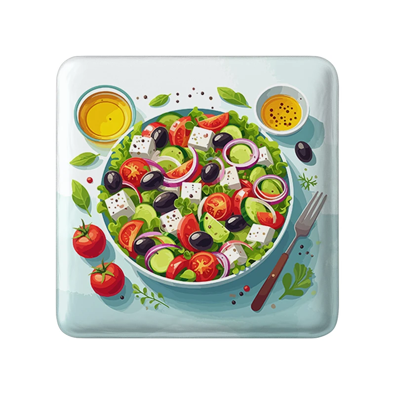 پیکسل خندالو طرح سالاد  مدل مربعی کد 31101