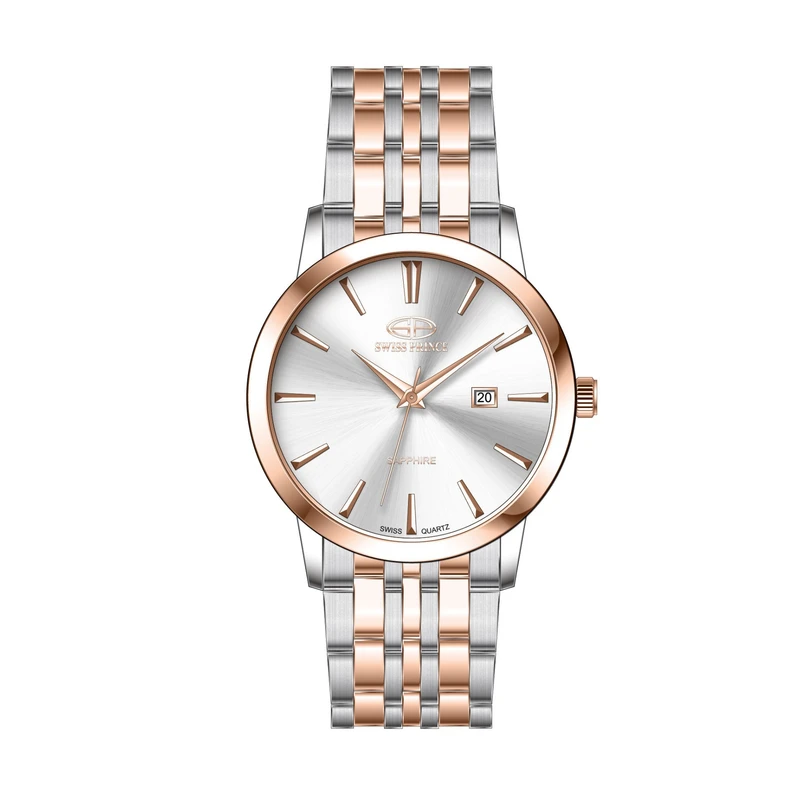 ساعت مچی عقربه‌ای کوارتز مردانه سوئیس پرینس مدل SP2025G.60.1