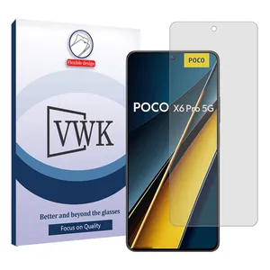 VWK Tough model transparent screen protector suitable for Xiaomi Poco X6 Pro mobile phone