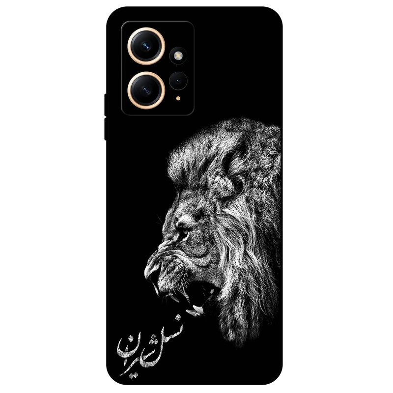 کاور مگافون طرح شیر مدل 1866 مناسب برای گوشی موبایل شیائومی Redmi Note 12 4G