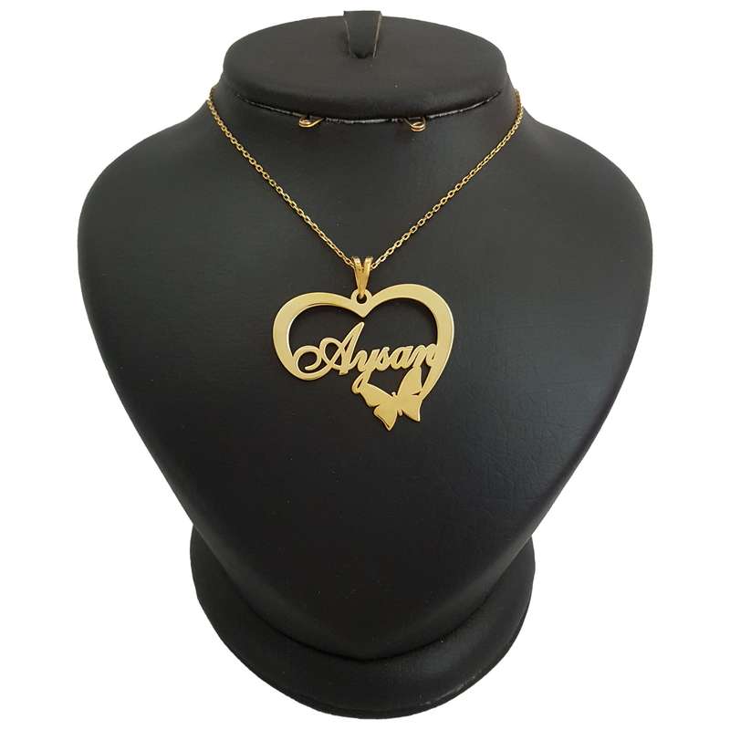 گردنبند نقره زنانه ترمه ۱ طرح آیسان کد mas 00283