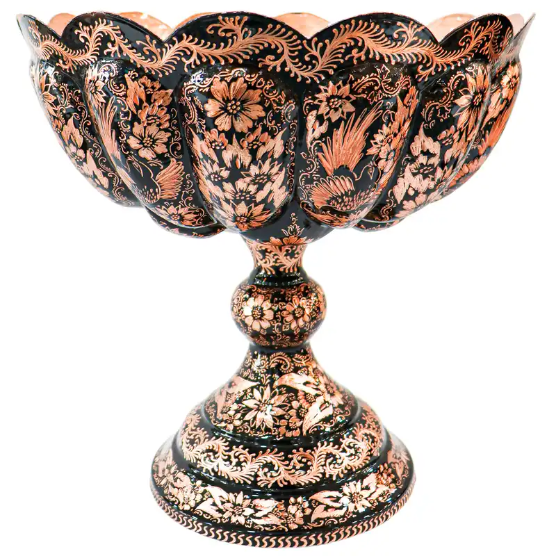 میوه خوری مسی مدل الماس تراش کد 33