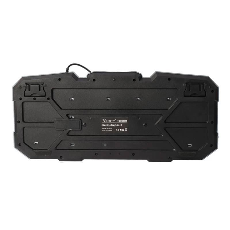 کیبورد و ماوس گیمینگ وریتی مدل V-KB6126GCW، سوییچ ممبران، Full-Size، نورپردازی LED RGB