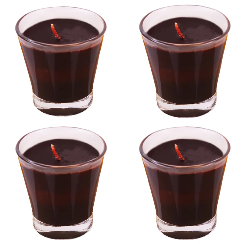 شمع لیوانی بدون بو مدل nm987 زمان اتمام 8 ساعت بسته 4 عددی