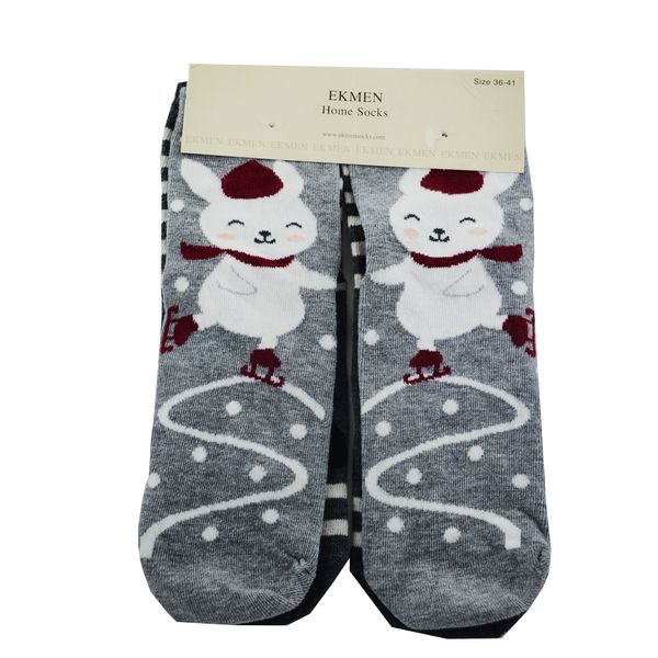 جوراب زنانه جوراب اکمن ترک مدل پاندا کد 200660 بسته 2 عددی