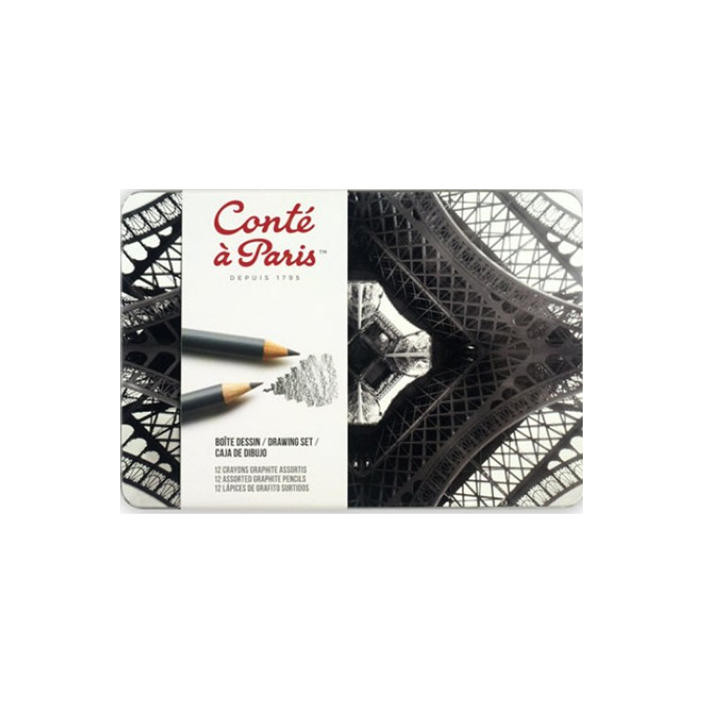 مداد طراحی کنته پاریس مدل Conte12 بسته 12 عددی