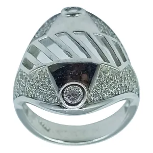 انگشتر نقره زنانه سلین کالا مدل برلیان ce-As246