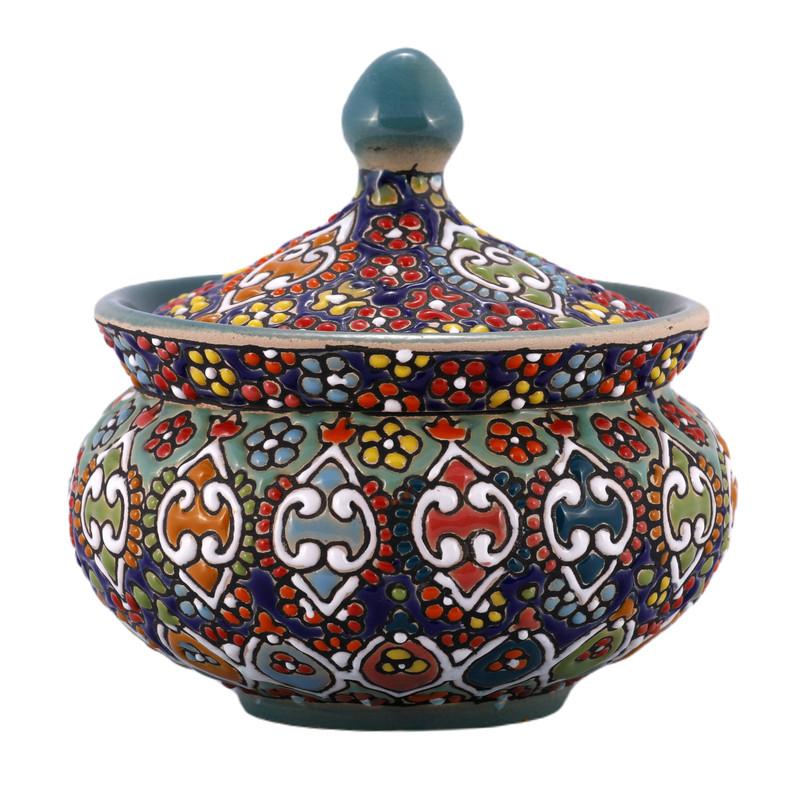 قندان میناکاری سفالی کد 1