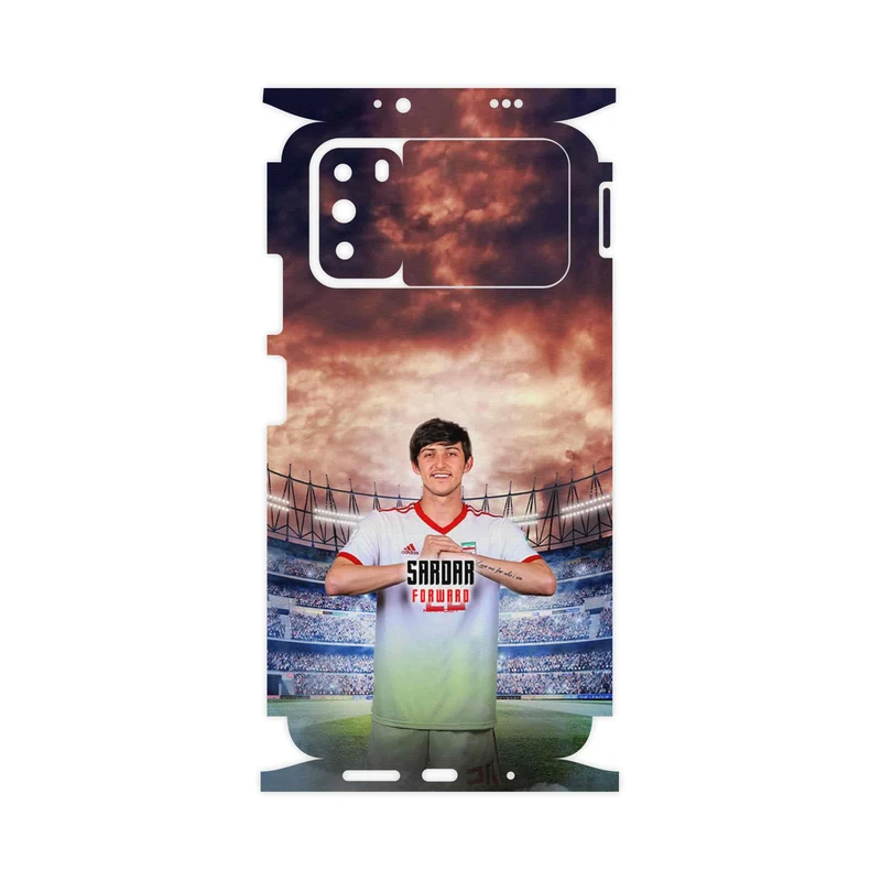 برچسب پوششی ماهوت مدل Sardar Azmoun-FullSkin مناسب برای گوشی موبایل شیائومی Poco M3