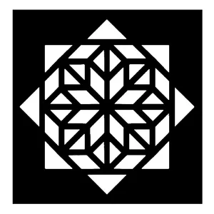 شابلون باتیس آرت طرح اسلیمی کد 027