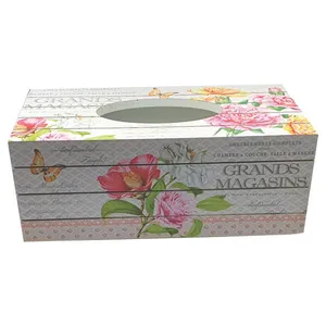 جعبه دستمال کاغذی طرح گل مدل RB1006