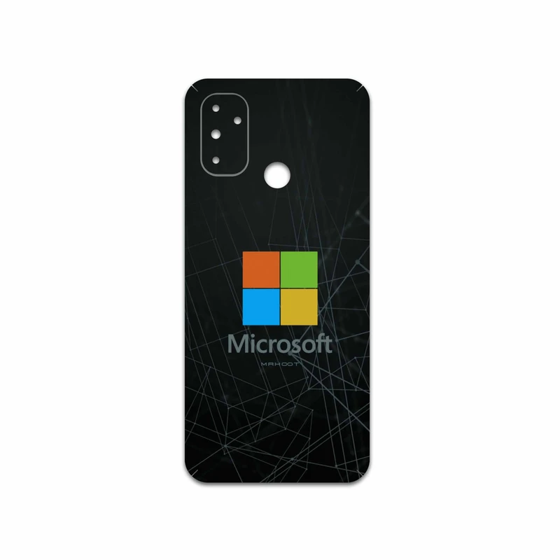 برچسب پوششی ماهوت مدل Microsoft-Logo مناسب برای گوشی موبایل وان پلاس Nord N100