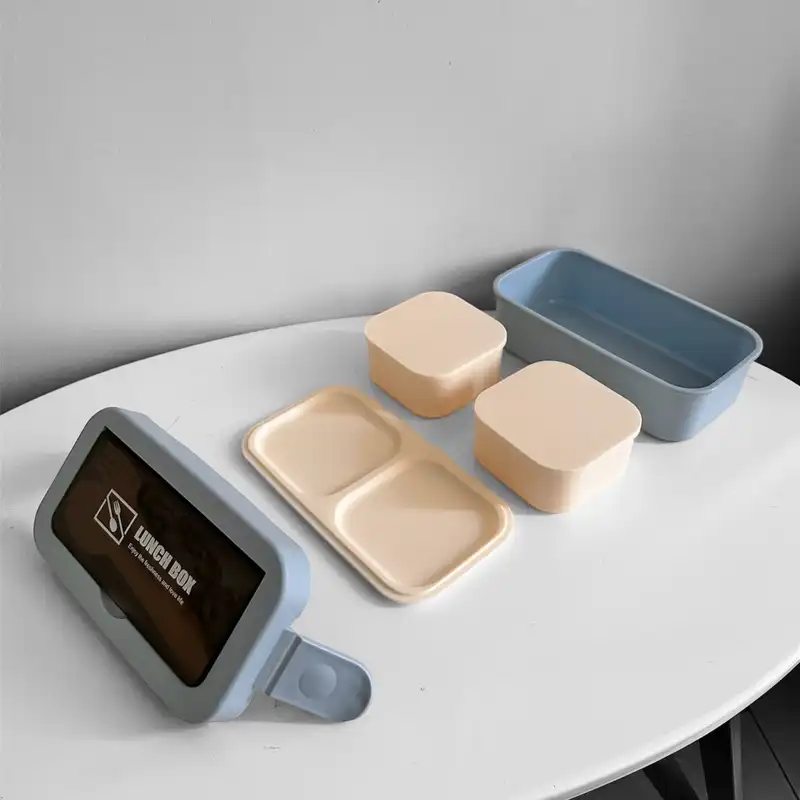 ظرف غذا سفری مدل لانچ باکس دو طبقه کد 2024