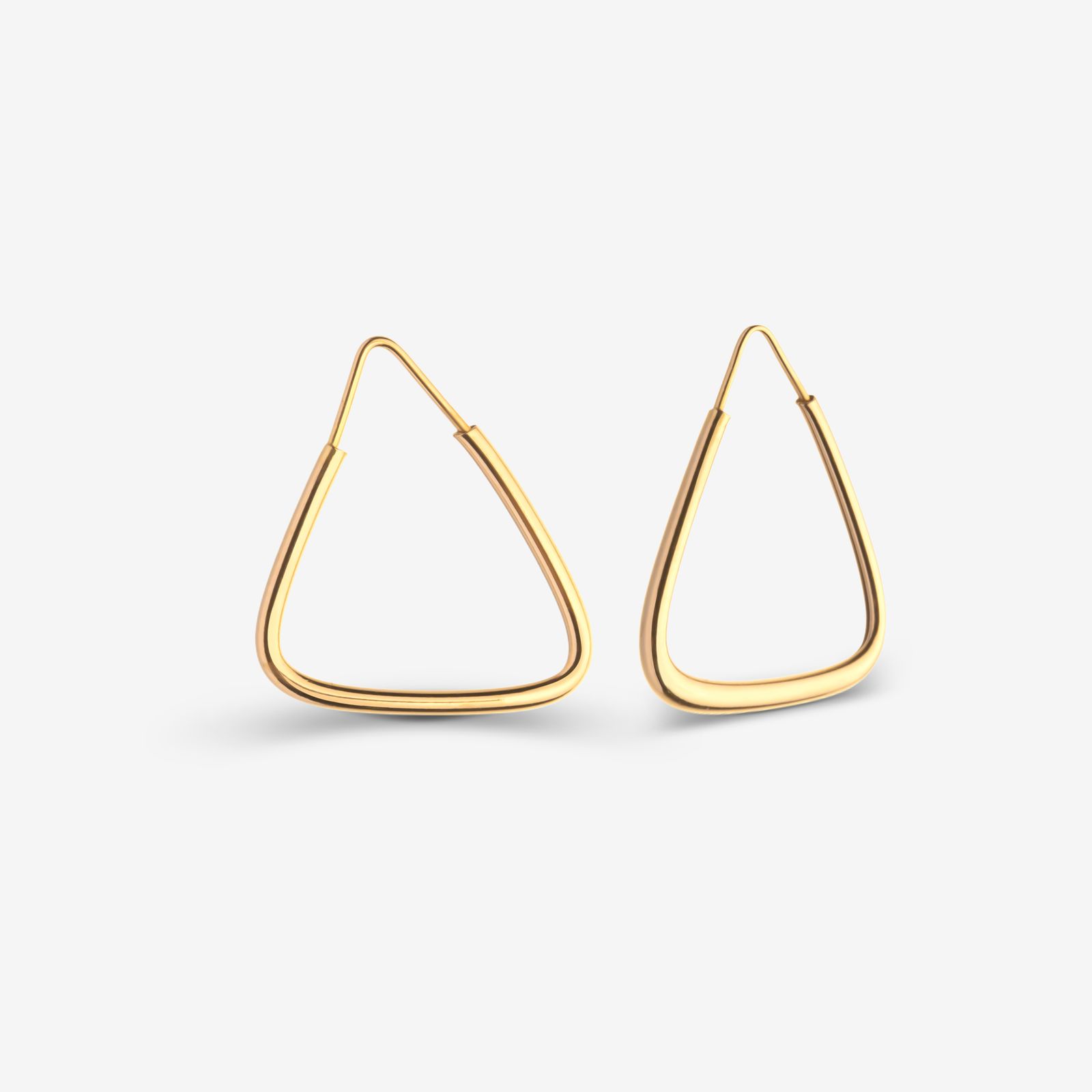 گوشواره حلقه‌ای طلا 18 عیار زنانه گلدم مدل 2E245007 -  - 1