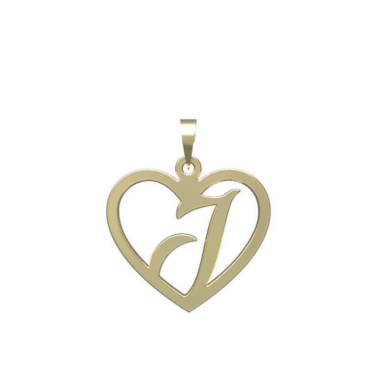 آویز گردنبند طلا 18 عیار زنانه مدوپد مدل حرف J کد PA1-12870