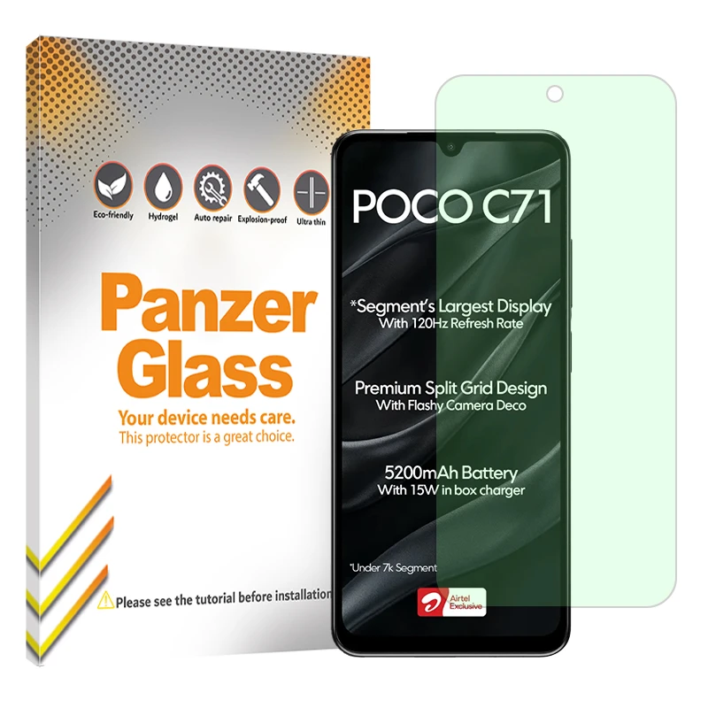 محافظ صفحه نمایش گرین لایت پنزر گلس مدل Eye Care مناسب برای گوشی موبایل شیائومی Poco C71
