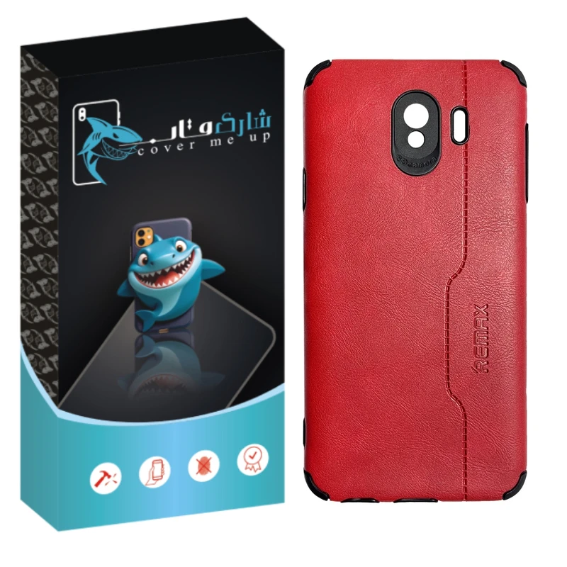 کاور شارک قاب مدل چرم RMX مناسب برای گوشی موبایل سامسونگ Galaxy J4