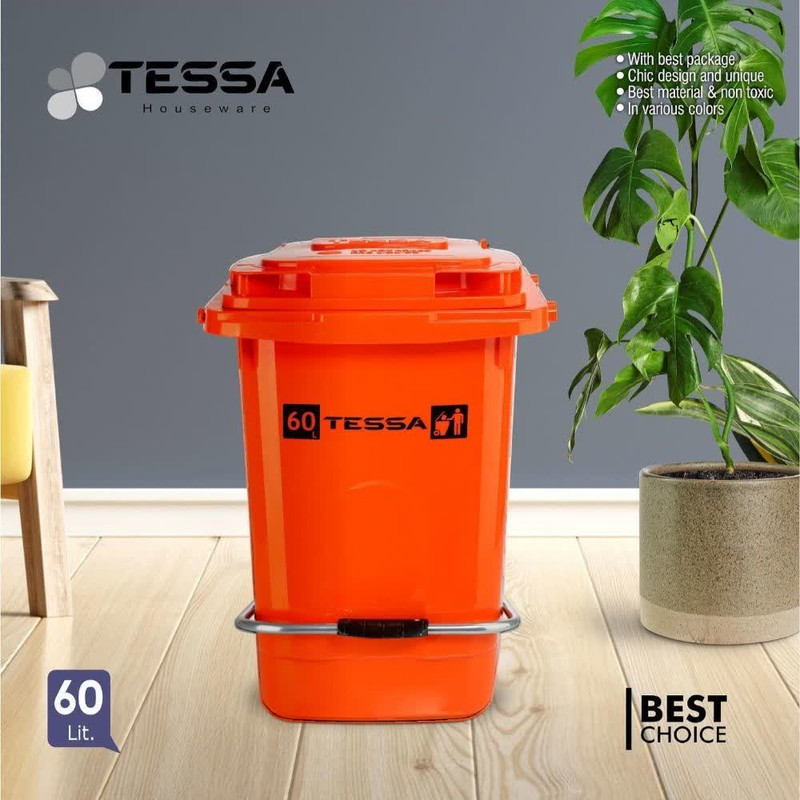 سطل زباله پدالی تسا مدل 60L