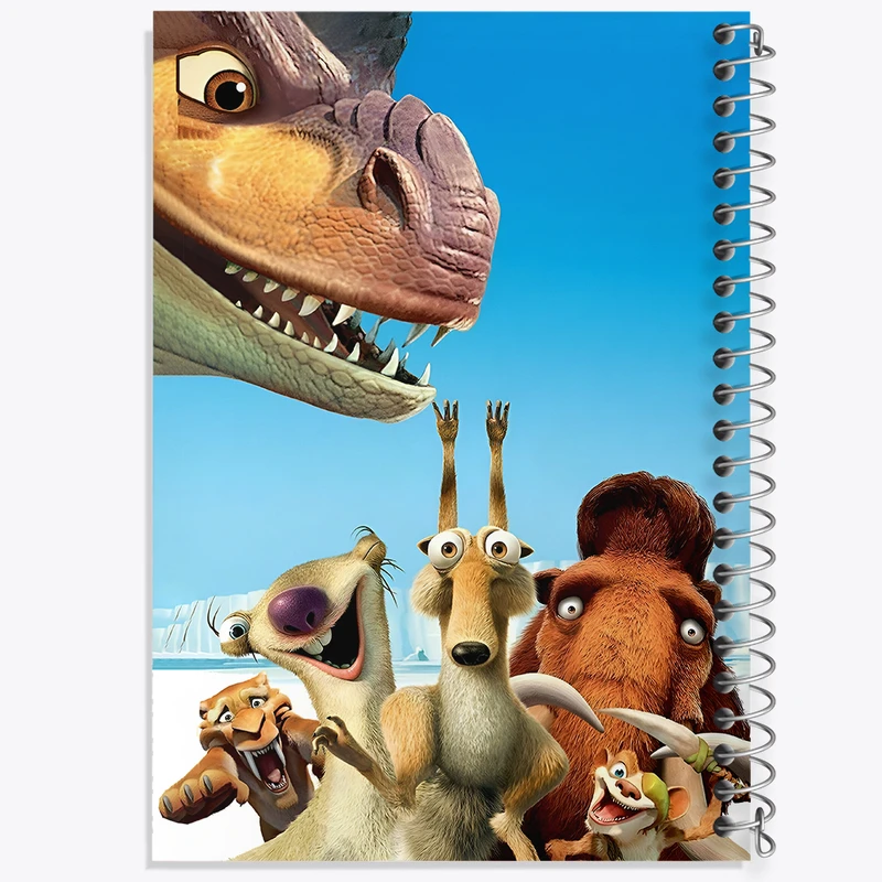 دفتر مشق 100 برگ خندالو طرح عصر یخبندان کد N2879