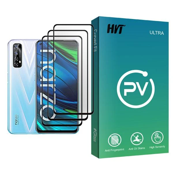 محافظ صفحه نمایش اچ وی تی مدل PV Glass MIX003 مناسب برای گوشی موبایل ریلمی Narzo 20 Pro بسته سه عددی